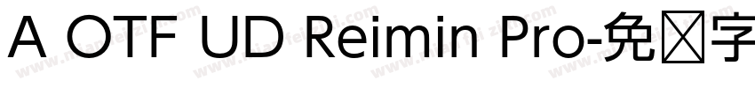 A OTF UD Reimin Pro字体转换
